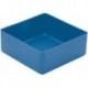 Boite rangement 99x99x40 mm bleu