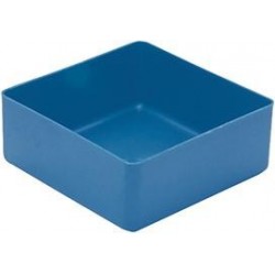 Boite rangement 99x99x40 mm bleu