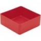 Boite rangement 99x99x40 mm rouge