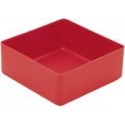 Boite rangement 99x99x40 mm rouge