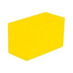 Boite rangement E 63/2 108x54x63 mm jaune