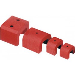Aimant fer à cheval puissant, Long. : 45,0 mm, Larg. : 30,0 mm, Hauteur 30,0 mm, Ø d'alésage : 5,0 mm, Force de maintien : 118 N  