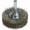 Brosse ronde V4A ondulé sur tige 50x15x02mm ZEINTRA