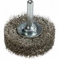 Brosse ronde V4A ondulé sur tige 70x20x025mm ZEINTRA