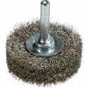 Brosse ronde V4A ondulé sur tige 70x20x025mm ZEINTRA