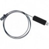 Câble de connexion ordinateur Opto 2mUSB Duplex TESA