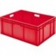 Caisse de transport 800x600x320 mm rouge
