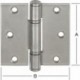 Charnière 75X75 mm RF