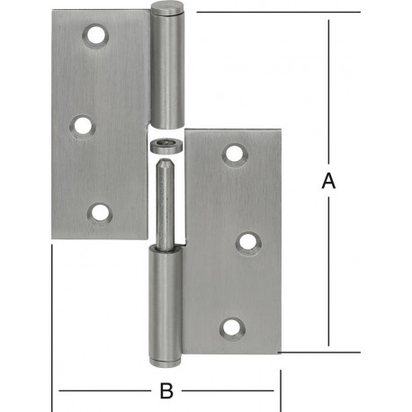 Charnière 90X90 mm lks. RF