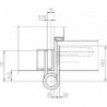 Charnière bande VX 7729/160 Inox