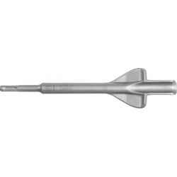 Burin SDS-plus avec douille de fixation SDS-plus, Modèle : Gouge à flancs, Larg. : 22 mm, Long. 250 mm