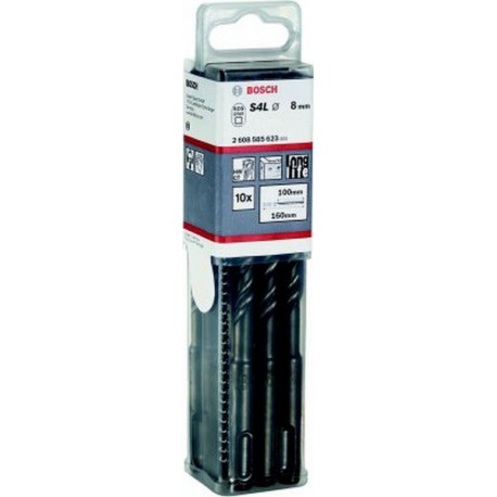 Lot de forets marteau SDS-plus-5, boîte grand format pour artisans, Ø : 8 mm, Long. hélice 150 mm, Long. totale 210 mm