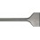 Burin bêche SDS-max, Larg. : 80 mm, Long. 300 mm