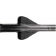 Burin SDS-plus avec douille de fixation SDS-plus, Modèle : Gouge à flancs, Larg. : 20 mm, Long. 250 mm