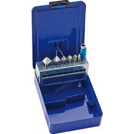 Jeu de 7 outils à chanfreiner et à ébavurer queue 1/4'' HS