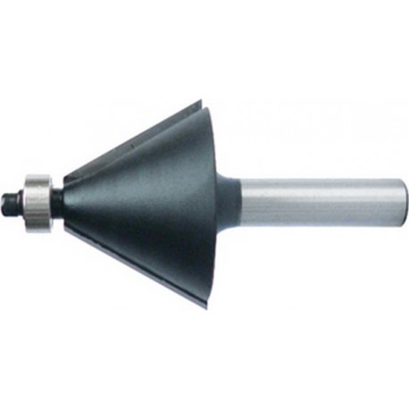 Fraise à chanfreiner, outil à bois, Ø : 32 mm, Angle 45° °, Long. utile 15 mm, Long. totale : 56 mm
