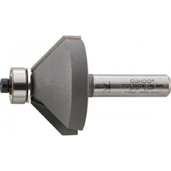 Fraise à chanfreiner, outil à bois, Ø : 35,0 mm, Angle 45 °, Long. utile 18,0 mm, Long. totale : 57,0 mm