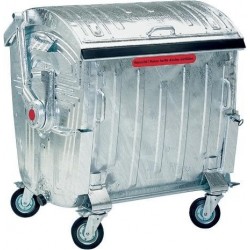 Container poubelle galvanisé 1,1m3 m.Kindersich