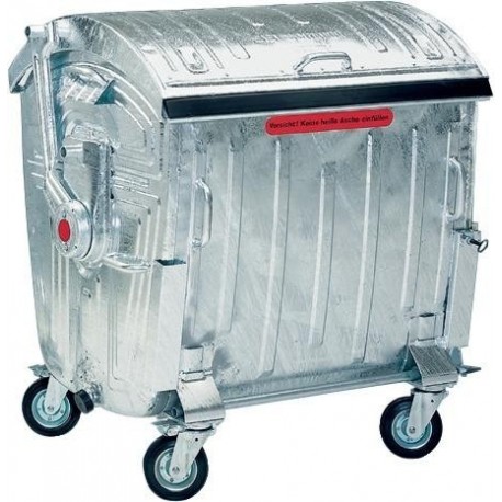 Container poubelle galvanisé 1,1m3 m.Kindersich