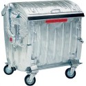 Container poubelle galvanisé 1,1m3 m.Kindersich