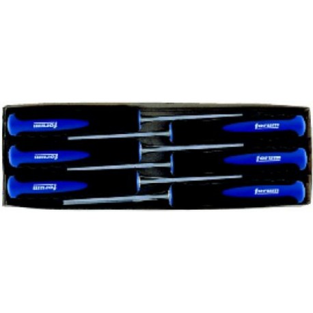 Jeu de 6 ciseaux, manche en plastique, Contenu : 6 10 12 16 20 26 mm