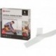 Crochets en plastique Fixation de plancher universelle 45mm x 25m gris