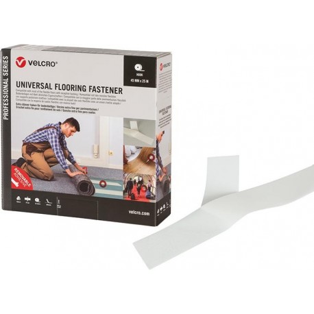 Crochets en plastique Fixation de plancher universelle 45mm x 25m gris