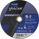 Disque de coupe Vulcan acier/Inox courbé 230x25