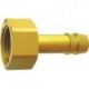 Embout à olive à visser laiton filetage femelle F3/8" Ø intérieur tuyau 8mm RIEGLER 1 PCS