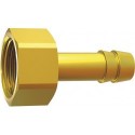 Embout à olive à visser laiton filetage femelle F3/8" Ø intérieur tuyau 8mm RIEGLER 1 PCS
