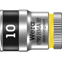 Douilleavec fonction HOLD 6-coté long 1/4 10x mm Wera