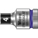 Douilleavec fonction HOLD 6-coté long 1/4 4x mm Wera