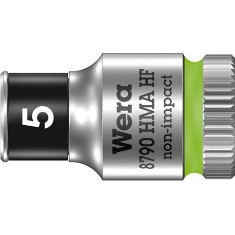 Douilleavec fonction HOLD 6-coté long 1/4 5x mm Wera