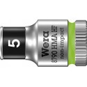 Douilleavec fonction HOLD 6-coté long 1/4 5x mm Wera