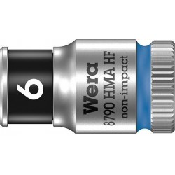 Douilleavec fonction HOLD 6-coté long 1/4 6x mm Wera