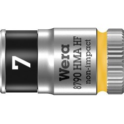 Douilleavec fonction HOLD 6-coté long 1/4 7x mm Wera