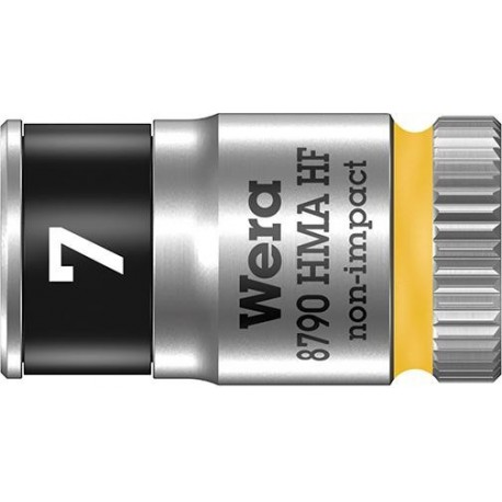 Douilleavec fonction HOLD 6-coté long 1/4 7x mm Wera