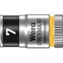 Douilleavec fonction HOLD 6-coté long 1/4 7x mm Wera