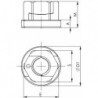 Écrou à serrage rapide TWINNUT avec collerette 6333S-M8 AMF