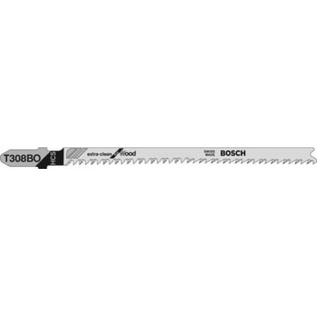 Lame de scie sauteuse T 308 BO pack de 5 Bosch 1 colis
