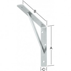 Equerre galvanisé 400 x 250 mm Nr. 159400Z