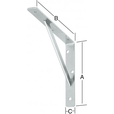 Equerre galvanisé 400 x 250 mm Nr. 159400Z