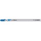 Lames de scie sauteuse pour métal, coupe droite fine, Réf. Bosch : T 321 BF, Qualité de lame de scie BiM, Long. totale 132 mm, Pas de dents : 2 mm