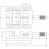 Etau perceuse 80mm FORTIS