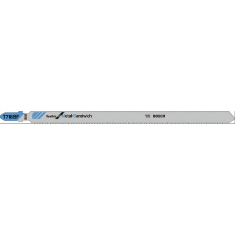 Lame de scie sauteuse T 718 BF pack de 3 Bosch 1 carte