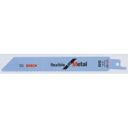 Lame de scie sabre pour métal, coupe droite fine, Réf. Bosch : S 922 EF, Qualité de lame de scie BiM, Long. totale 150 mm, Pas de dents : 1,4 mm