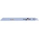 Lame de scie sabre pour métal, coupe droite fine, Réf. Bosch : S 1122 EF, Qualité de lame de scie BiM, Long. totale 225 mm, Pas de dents : 1,4 mm