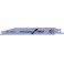 Lame de scie sabre pour métal, coupe droite fine, Réf. Bosch : S 123 XF, Qualité de lame de scie BiM, Long. totale 150 mm, Pas de dents : 1,8-3,2 mm