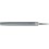 Lime d'atelier, semi-circulaire/pointue, Long. : 150 mm, Taille 2, Coupe transversale 16,0 x 4,5 mm