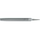 Lime d'atelier, semi-circulaire/pointue, Long. : 250 mm, Taille 1, Coupe transversale 25,0 x 7,0 mm